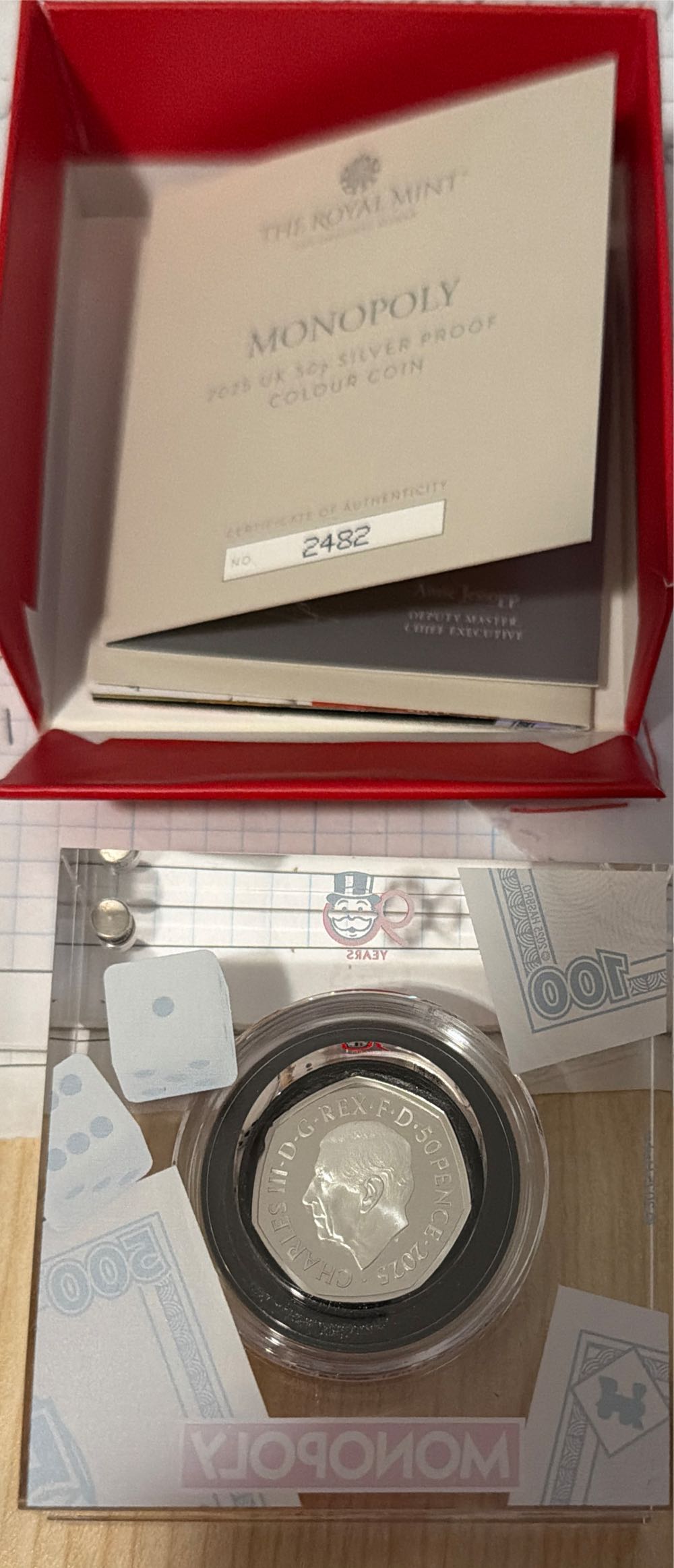 Proof Silver Monopoly 90th Anniversary  coin collectible [Barcode 5026177794882] - Main Image 6