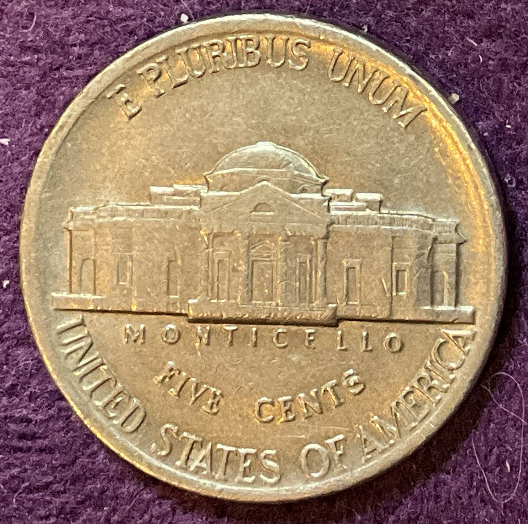 Nickel Jefferson P 1984 3  coin collectible - Main Image 2