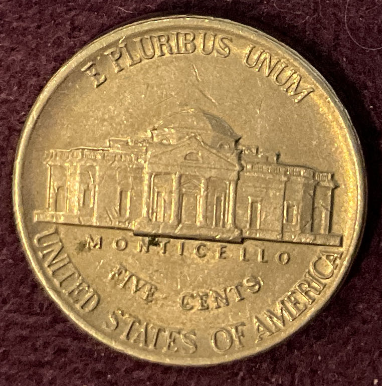 Nickel Jefferson D 1985 2  coin collectible - Main Image 2