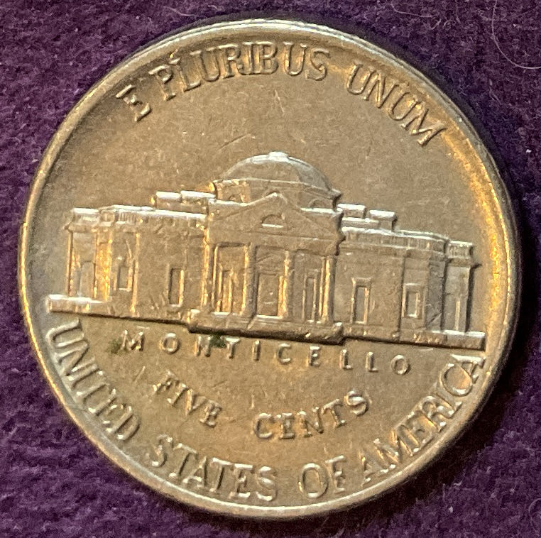 Nickel Jefferson D 1985 2  coin collectible - Main Image 4