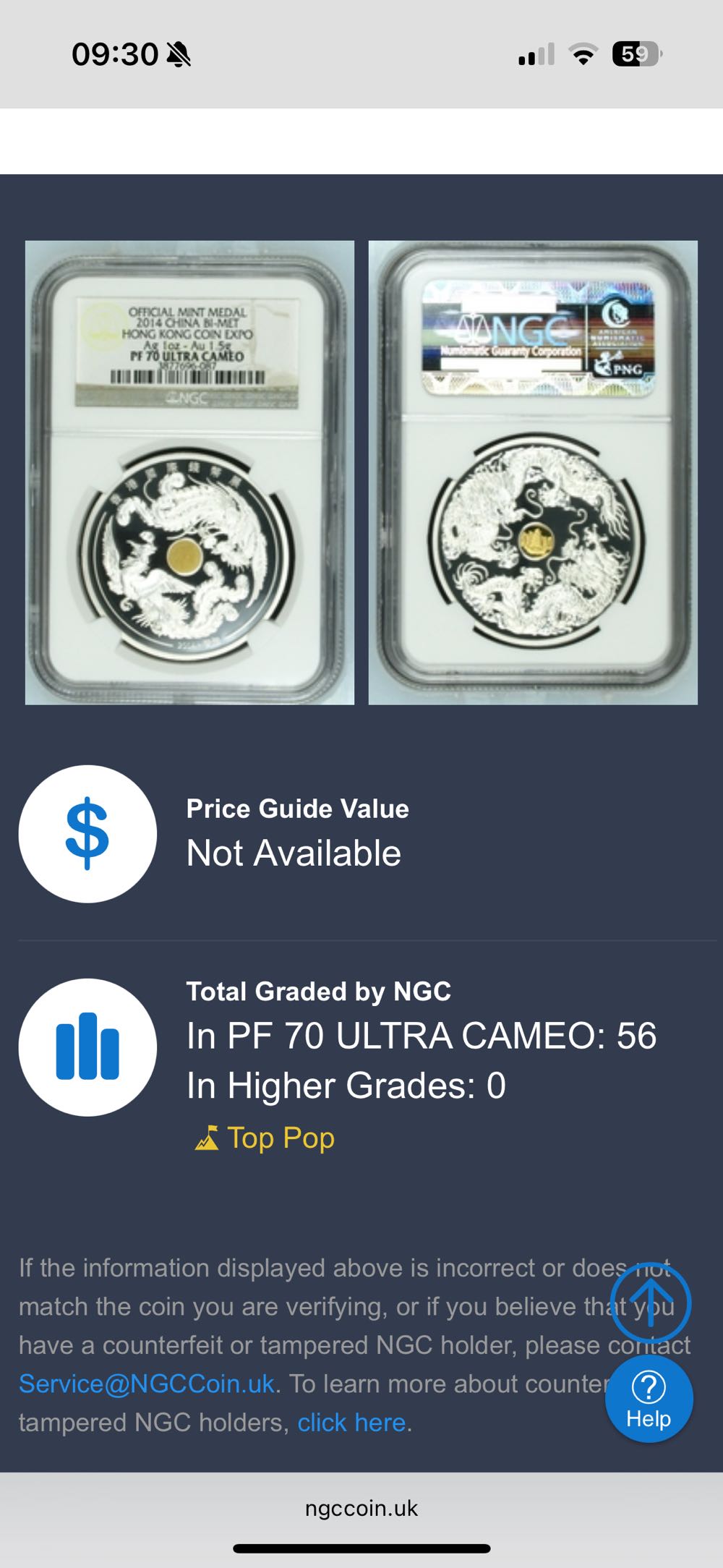 2014 Hong Kong Expo Bi-Met Medal  coin collectible - Main Image 3