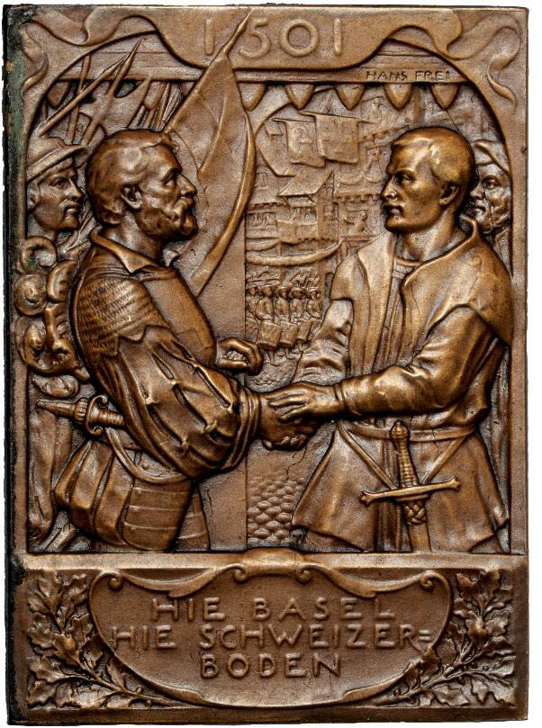 Basler Bundesfeier 400th Anniversary Plaque   coin collectible - Main Image 2