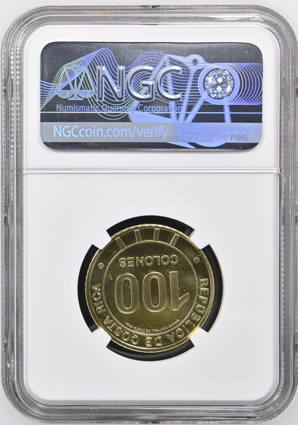 2025 Costa Rica 100COL Swing Criollo Colorized-First Releases  coin collectible - Main Image 2