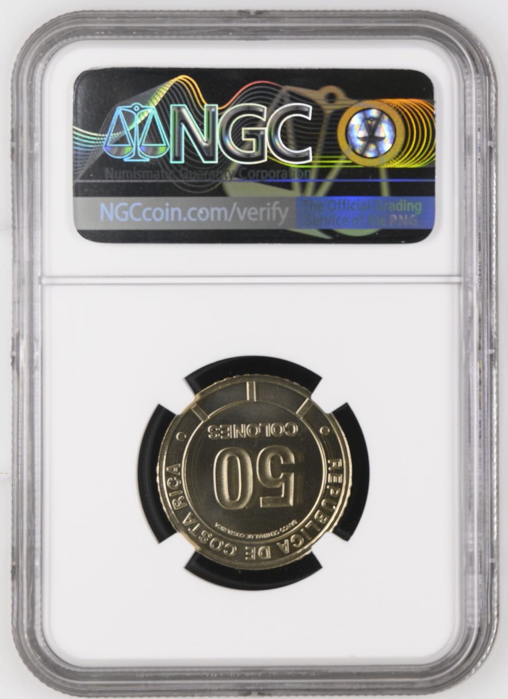 2023 Costa Rica 50COL Lagartija O Anolis Colorized- First Releases  coin collectible - Main Image 2