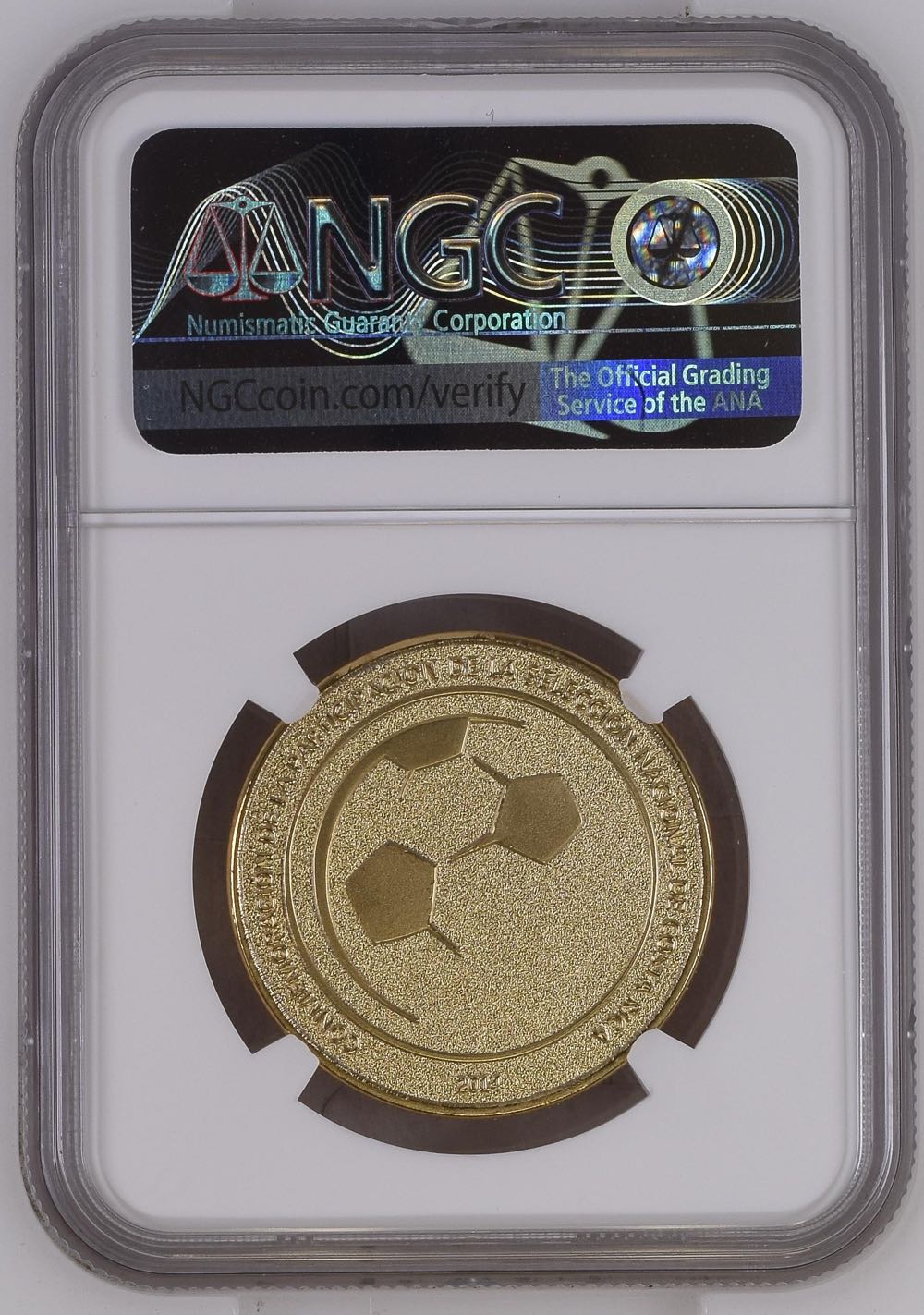 MEDAL 2014 33mm COSTA RICA BRASS WORLD CUP - ITALY GILT  coin collectible - Main Image 2