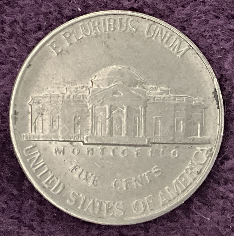 Nickel Jefferson D 1991 4  coin collectible - Main Image 4