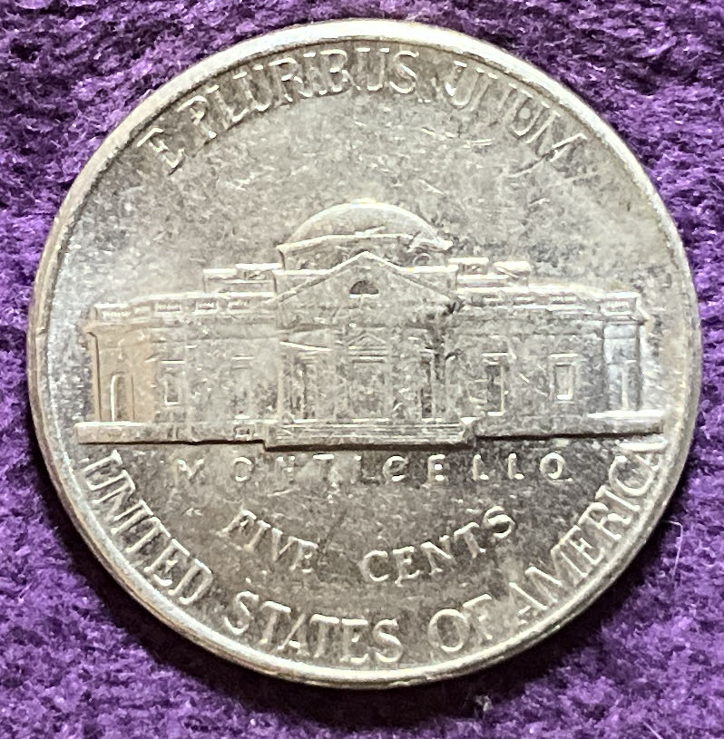 Nickel Jefferson D 1996 5  coin collectible - Main Image 2
