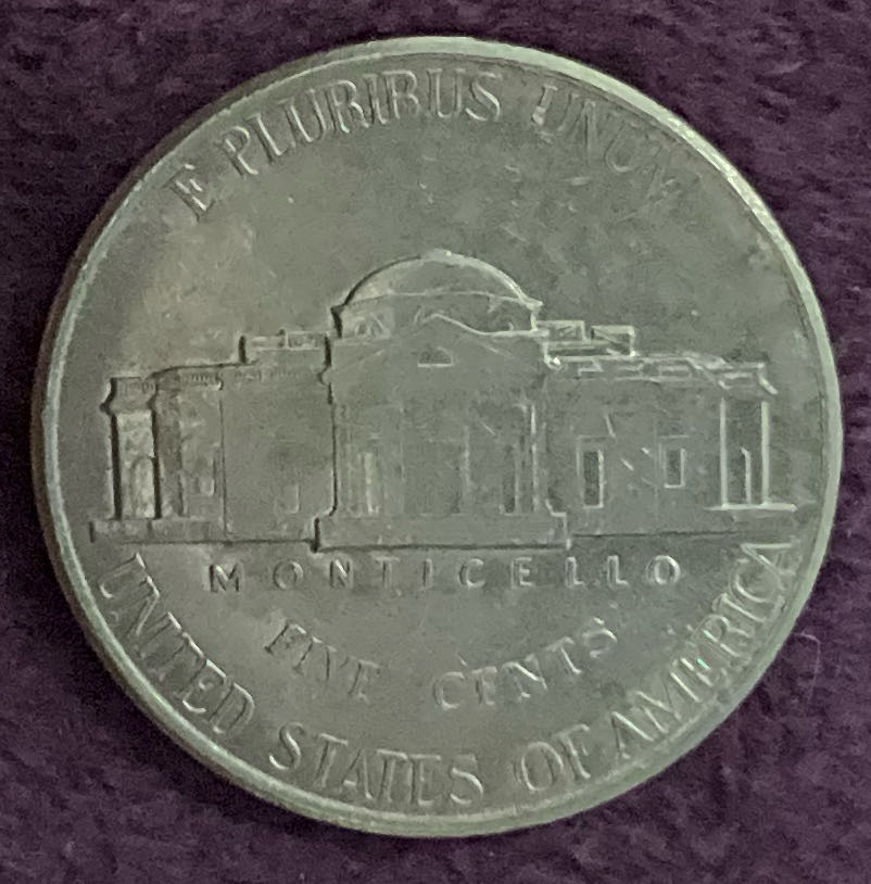 Nickel Jefferson D 1996 5  coin collectible - Main Image 4