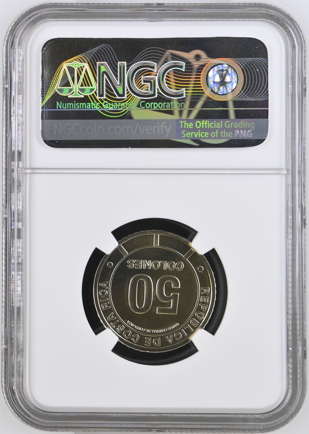 2023 Costa Rica 50COL Morpho Butterfly (Mariposa)  coin collectible - Main Image 2