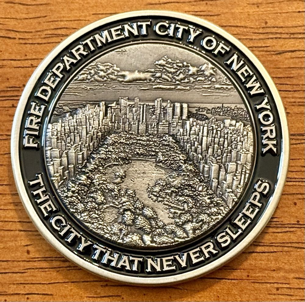 FDNY Manhatten CO  coin collectible - Main Image 2