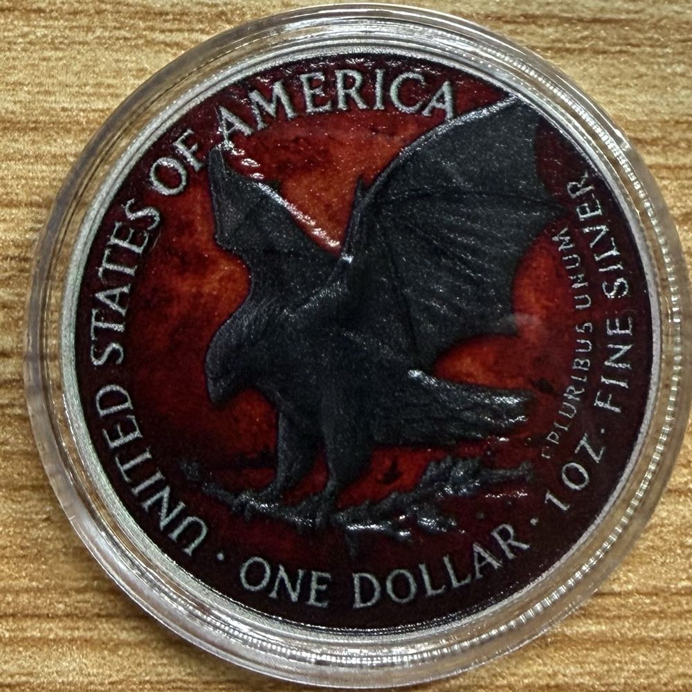 Halloween Night Silver Eagle  coin collectible - Main Image 2