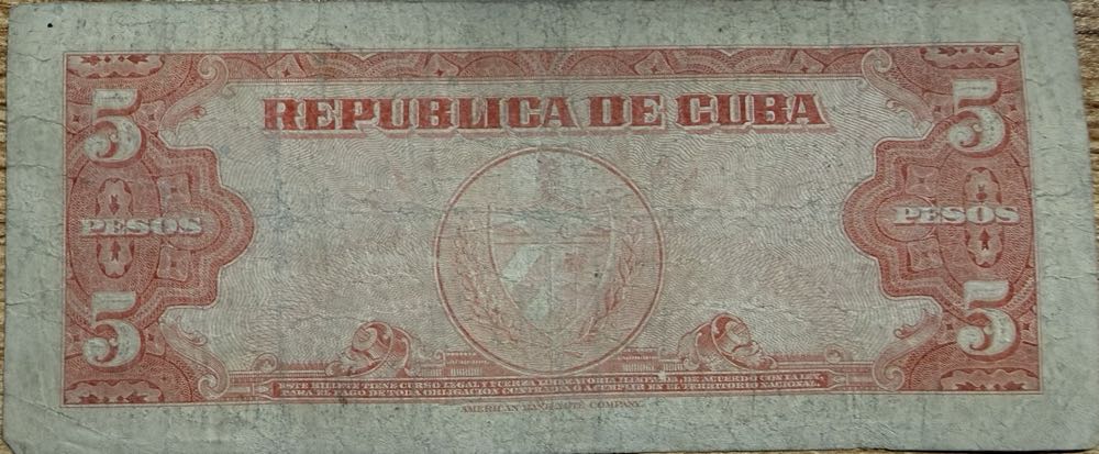 5 Peso Cuba 1950  coin collectible - Main Image 2