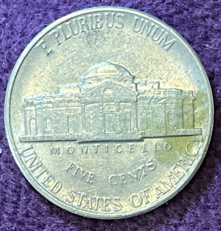 Nickel Jefferson P 1997 1  coin collectible - Main Image 2