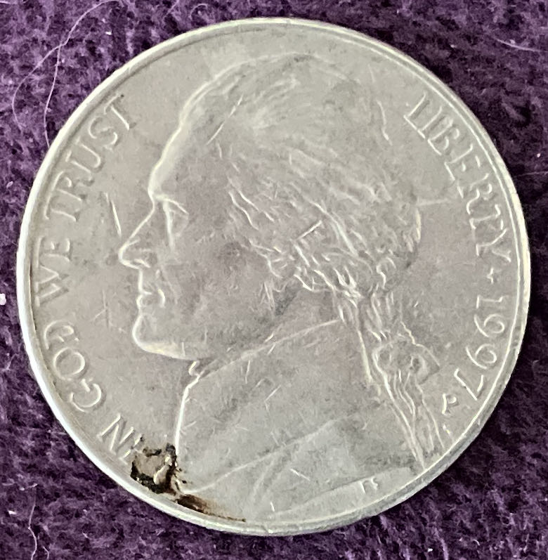 Nickel Jefferson P 1997 1  coin collectible - Main Image 3