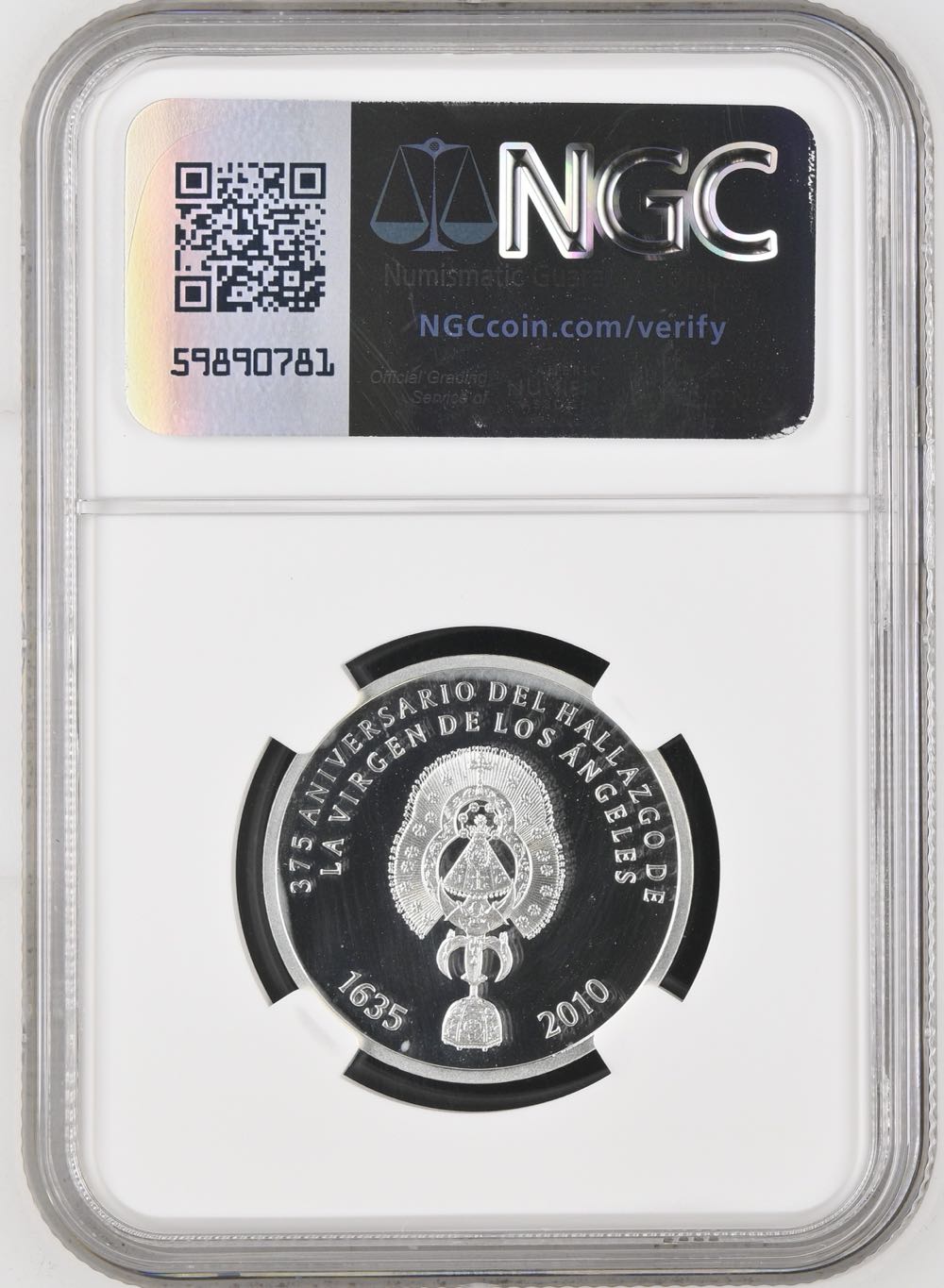 2010 10g Costa Rica Silver La Negrita Apparition  coin collectible - Main Image 2