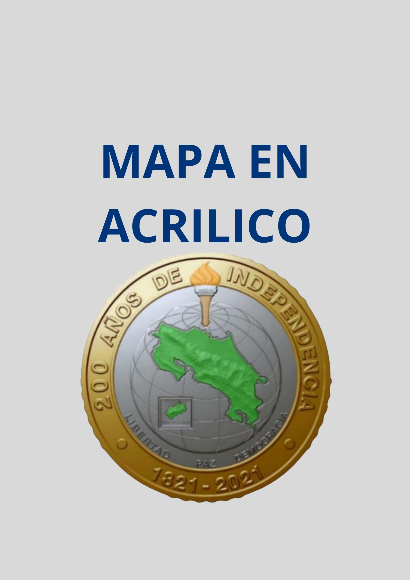 500 2021 Mapa en estuche  coin collectible - Main Image 2