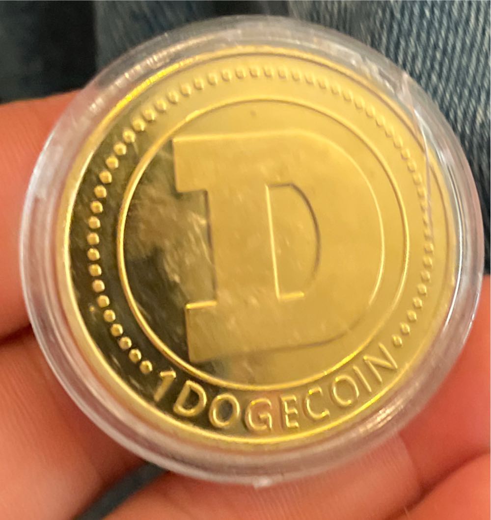 1pc Gold Dogecoin Coin Commemorative Coins Dog Souvenir WOW Doge Coin  coin collectible - Main Image 2