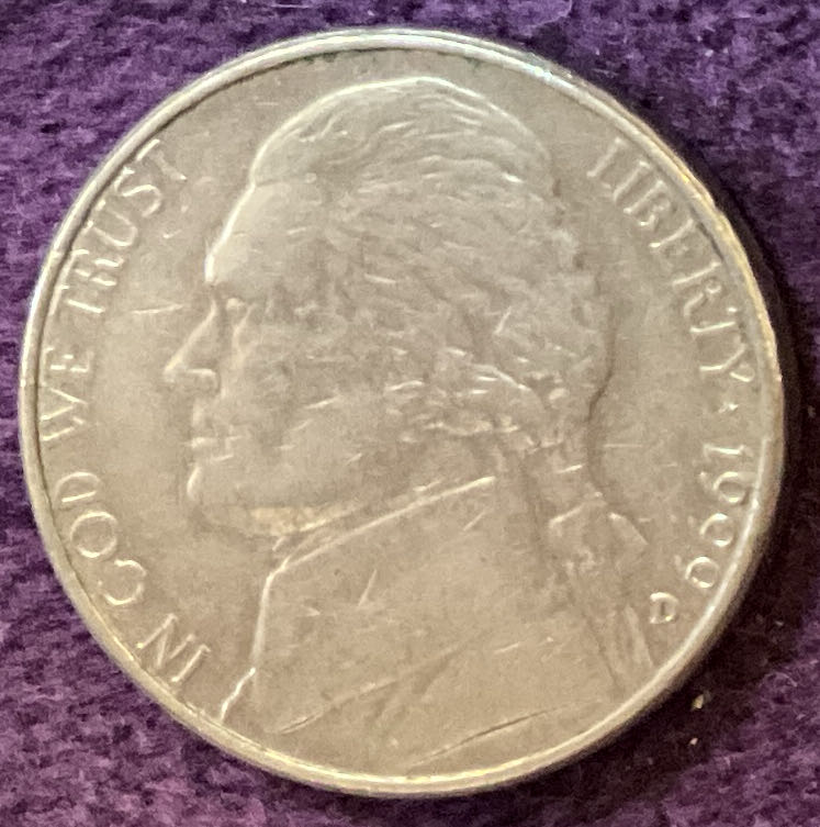 Nickel Jefferson D 1 999 6  coin collectible - Main Image 3