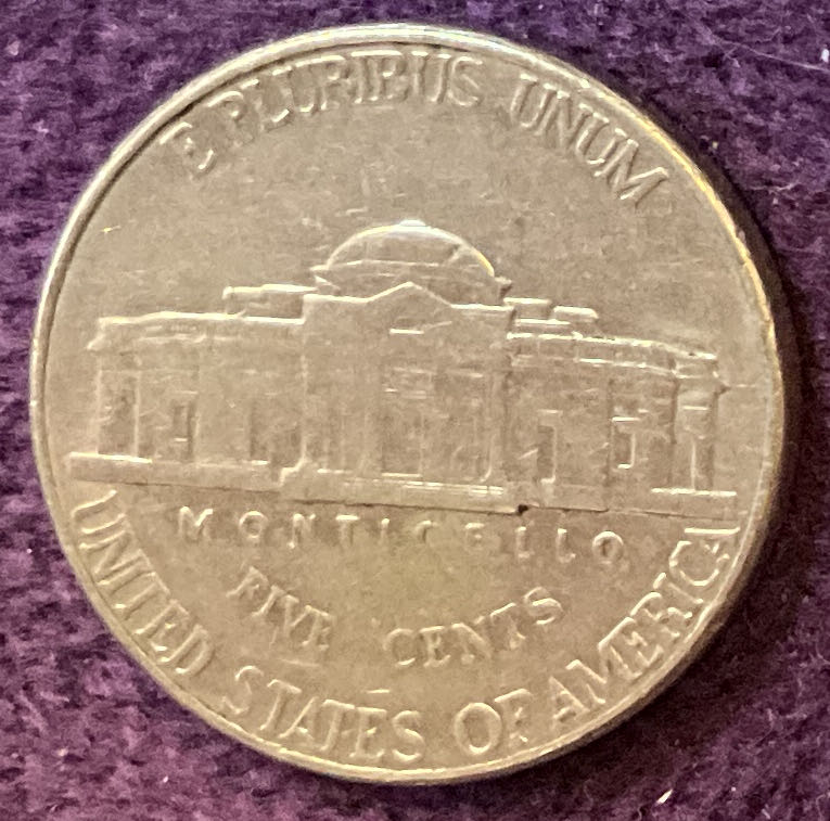 Nickel Jefferson D 1 999 6  coin collectible - Main Image 4