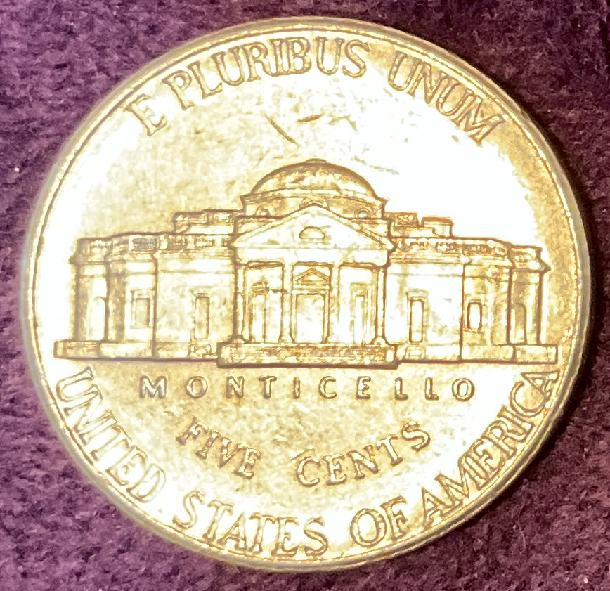 Nickel Jefferson D 2001 5  coin collectible - Main Image 2