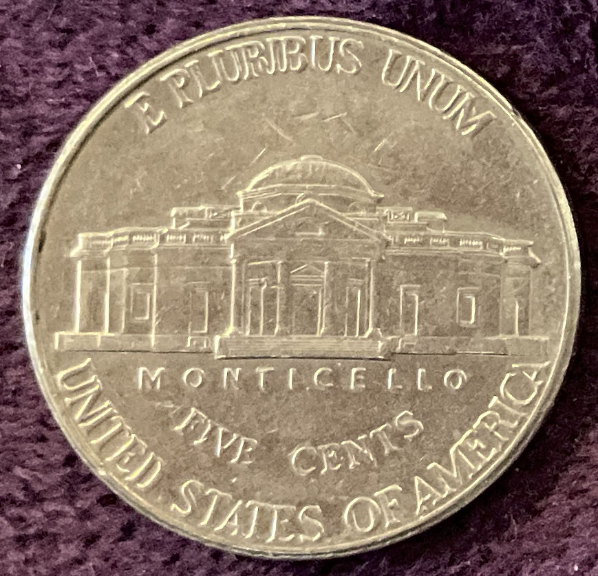 Nickel Jefferson D 2001 5  coin collectible - Main Image 4