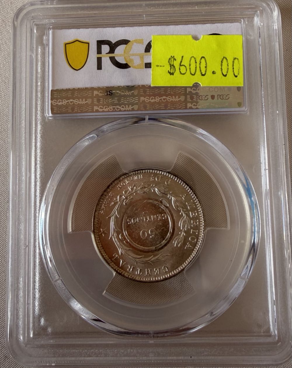 1923/1893 COSTA RICA KM-159 C/M-UNC Detail  coin collectible - Main Image 2