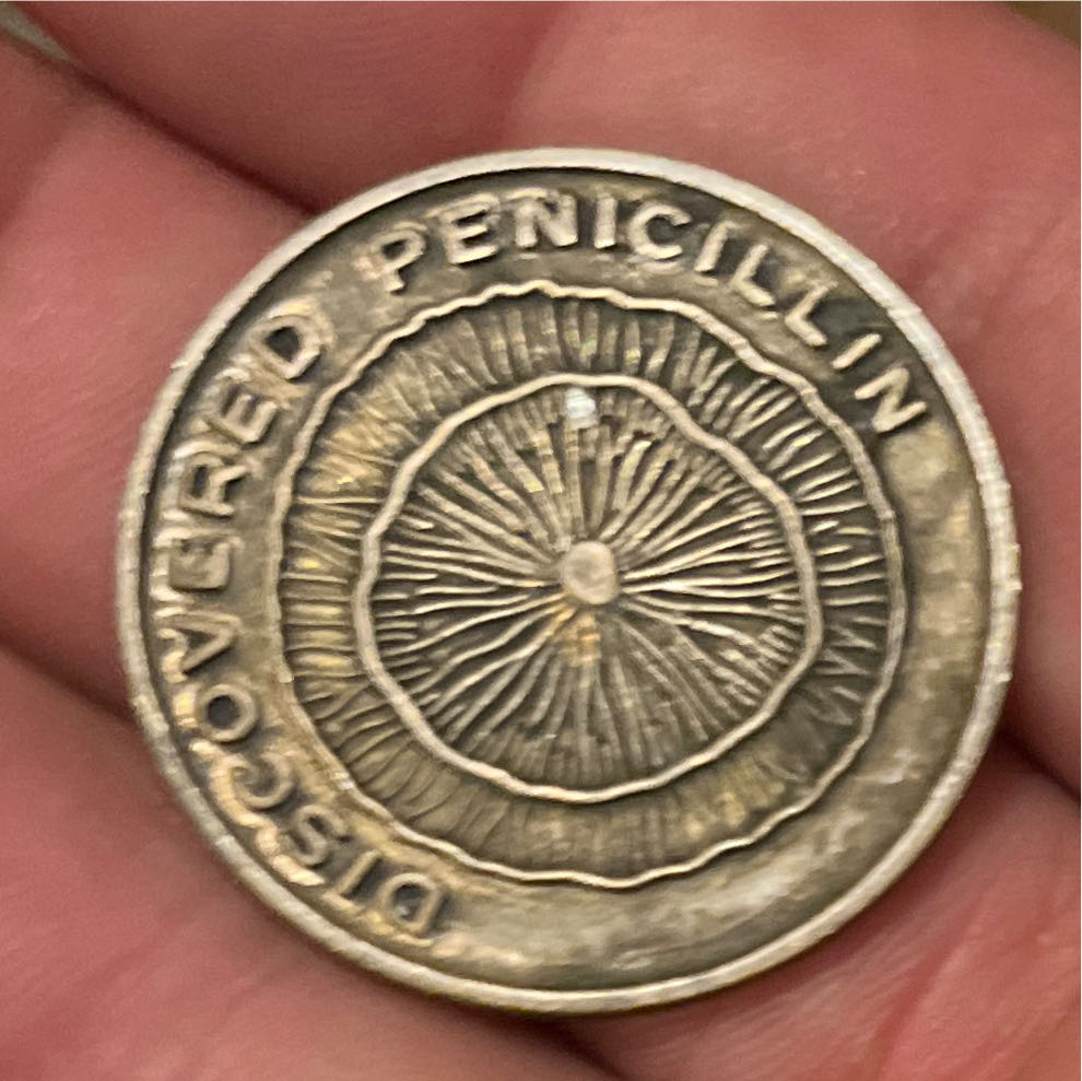 Alexander Fleming 1881-1955 Discovered Pennicillian Medal  coin collectible - Main Image 2