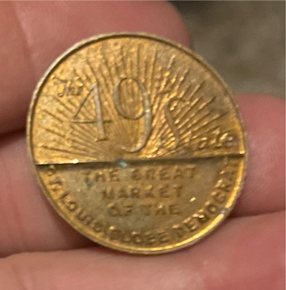 St. Louis Globe Democrat Alaska 49th State commemorative Token  coin collectible - Main Image 2