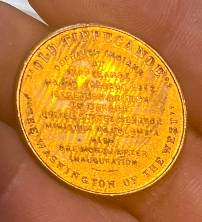 William Henry Harrison 9th U.S. President Token  coin collectible - Main Image 2