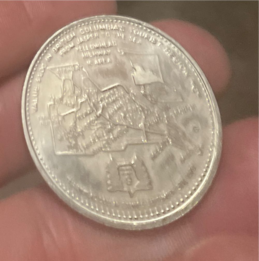 1979 Mount Robson British Columbia, Canada Points of Intrest Commerative Medal  coin collectible - Main Image 2