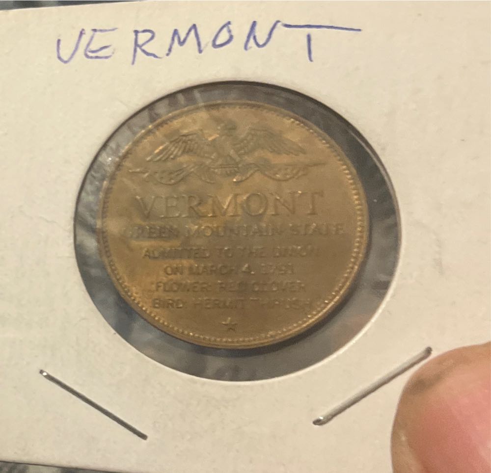 Vermont 14th U.S. State Commenerative Medal  coin collectible - Main Image 2