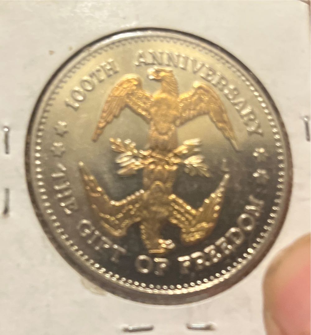 Statue of Liberty 100th Anniversary 1886-1996 Commemorative Token  coin collectible - Main Image 2