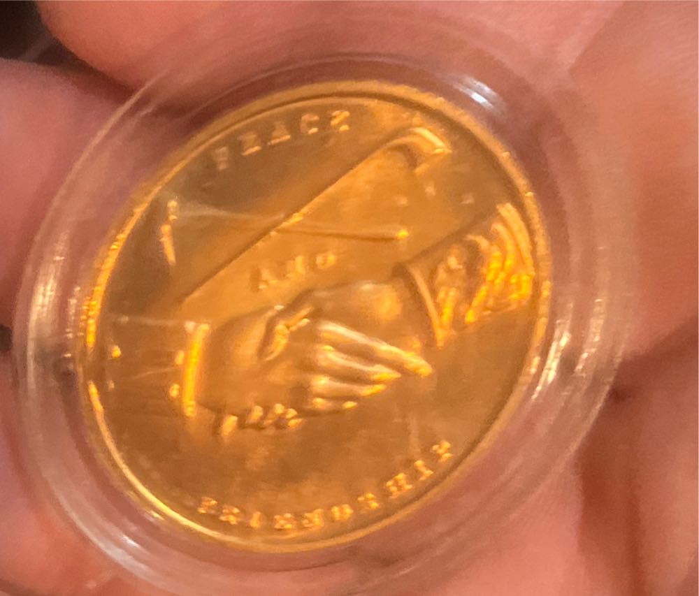 Bronze Thomas Jefferson Commemerative Medal  coin collectible - Main Image 2