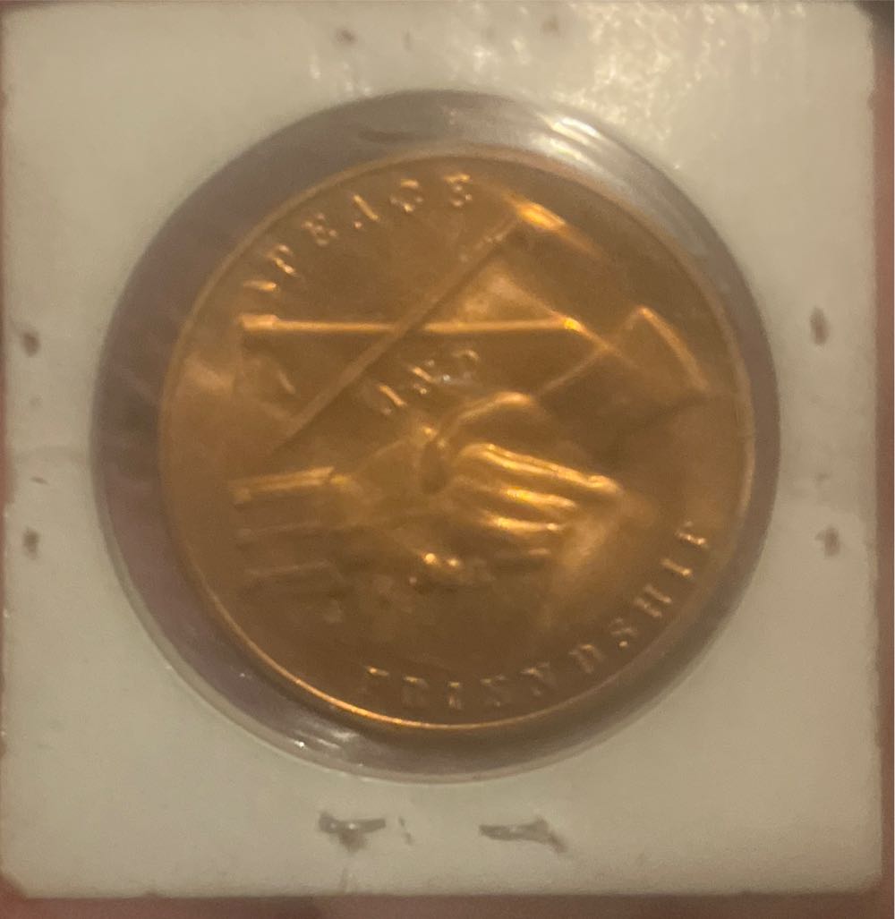 Bronze John Adams Commemerative Medal  coin collectible - Main Image 2