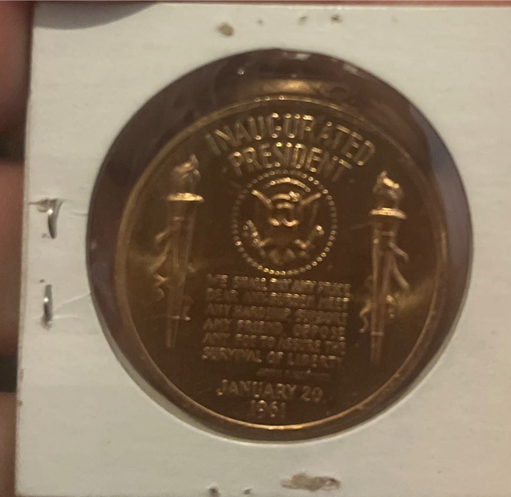 John F. Kennedy Inauguration Medal  coin collectible - Main Image 2