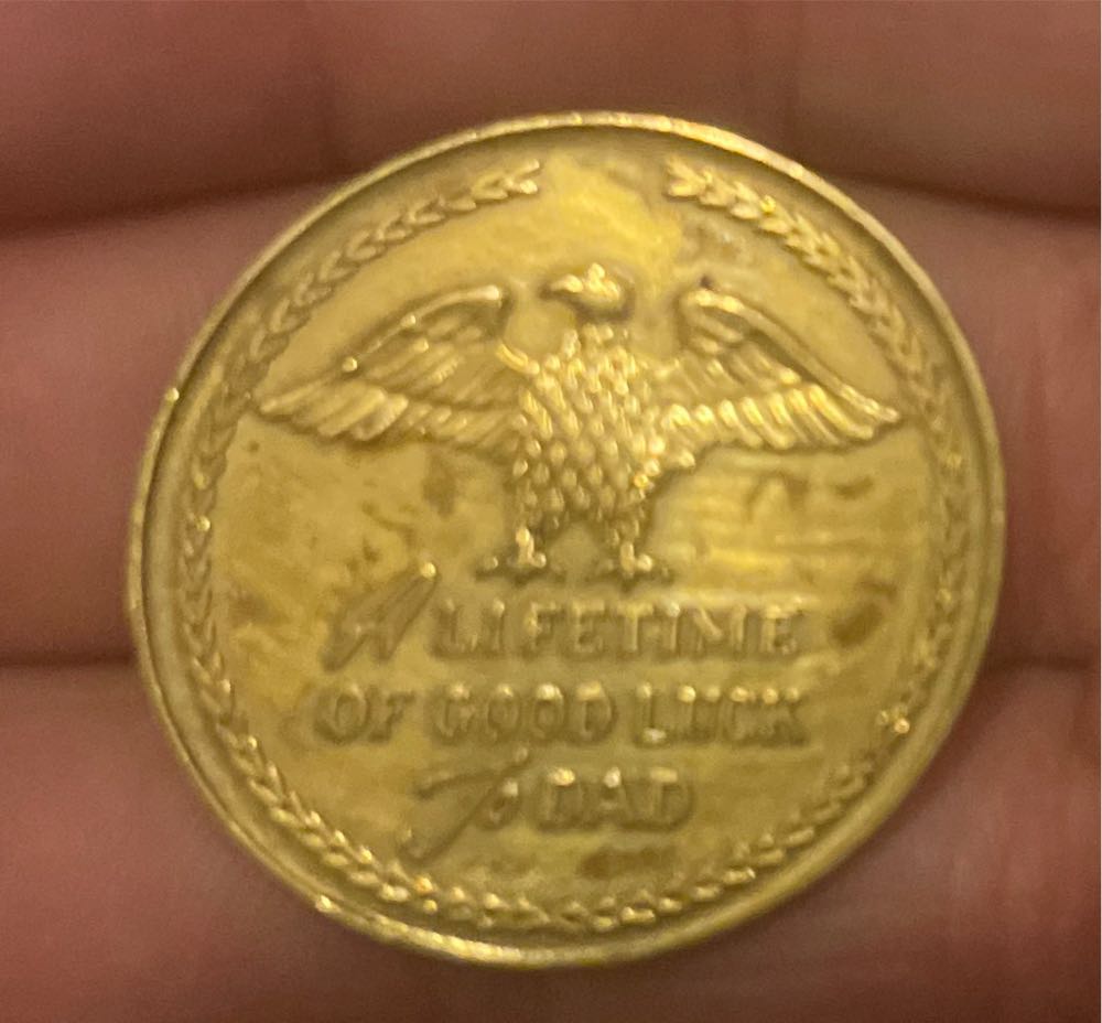 Hickok Father of The Year Award Token  coin collectible - Main Image 2