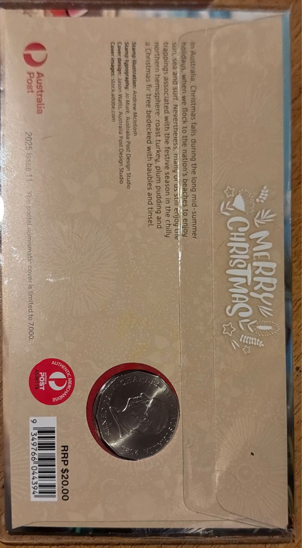 2025 Christmas PNC Issue 11 50c Christmas Coin  coin collectible [Barcode 9349766044394] - Main Image 2