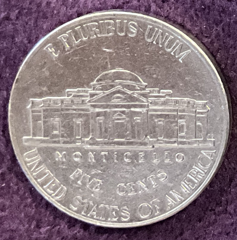 Nickel Jefferson D 2007 6  coin collectible - Main Image 4