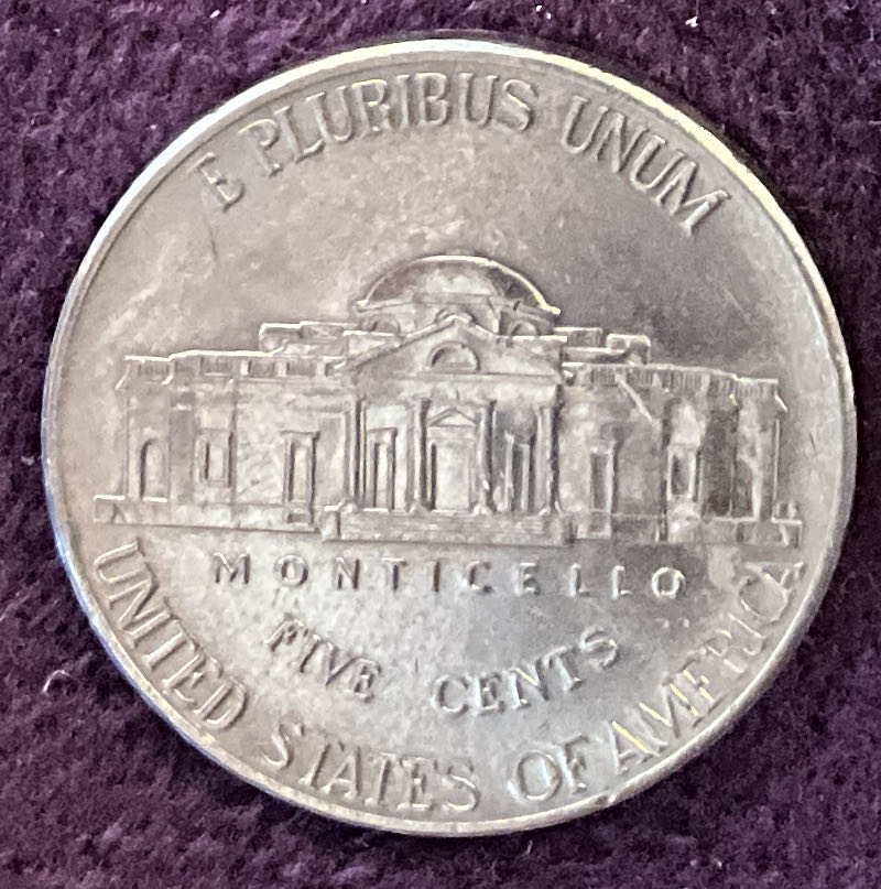 Nickel Jefferson D 2008 7  coin collectible - Main Image 4