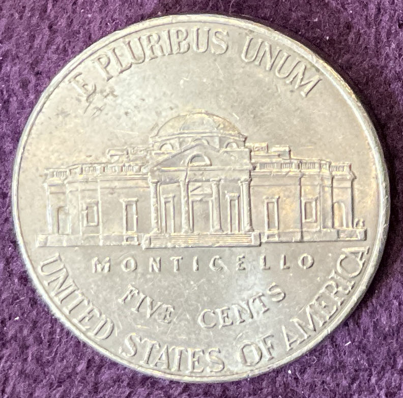 Nickel Jefferson D 2012 4  coin collectible - Main Image 2