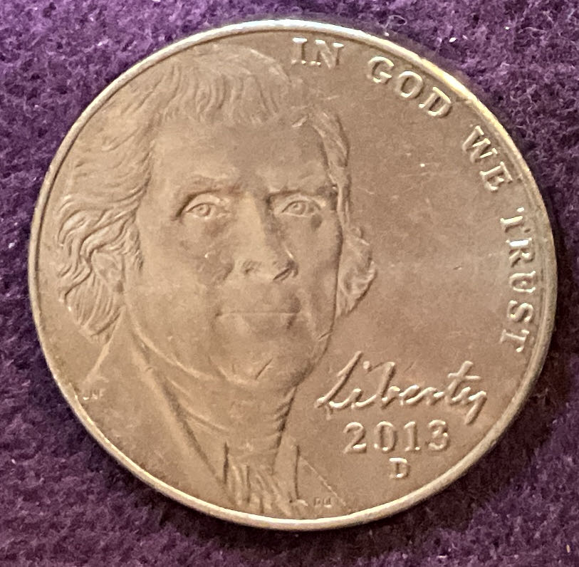 Nickel Jefferson 2013 D 9  coin collectible - Main Image 3