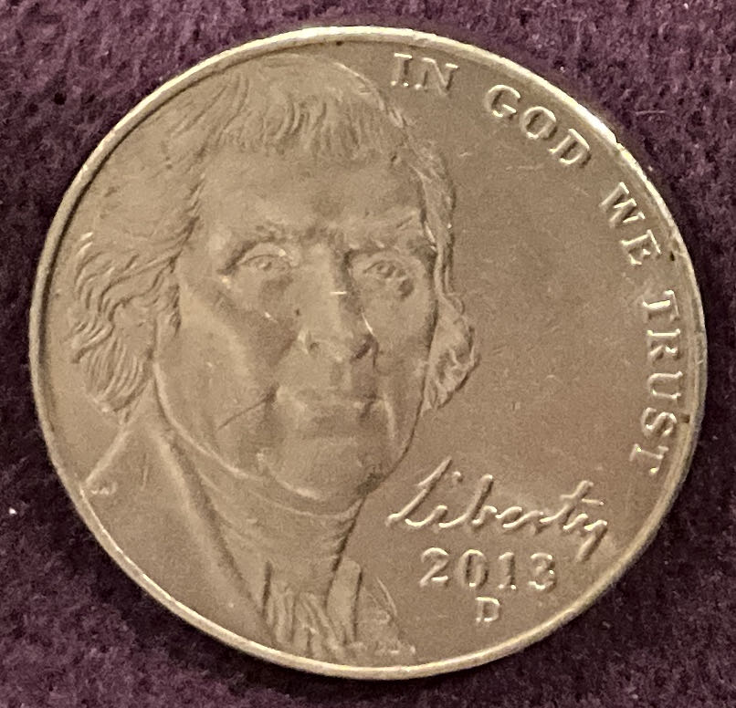 Nickel Jefferson 2013 D 10  coin collectible - Main Image 3