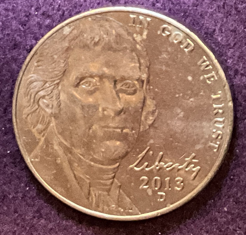 Nickel Jefferson 2013 D 11  coin collectible - Main Image 3
