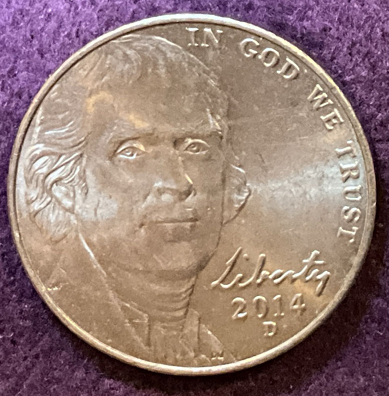 Nickel Jefferson 2014 D 2  coin collectible - Main Image 3