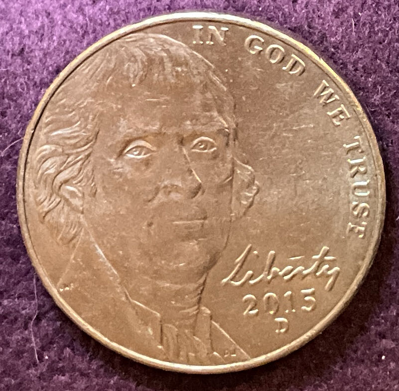Nickel Jefferson 2015 D 3  coin collectible - Main Image 3