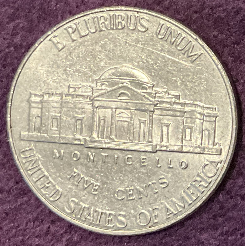 Nickel Jefferson 2019 D 5  coin collectible - Main Image 2
