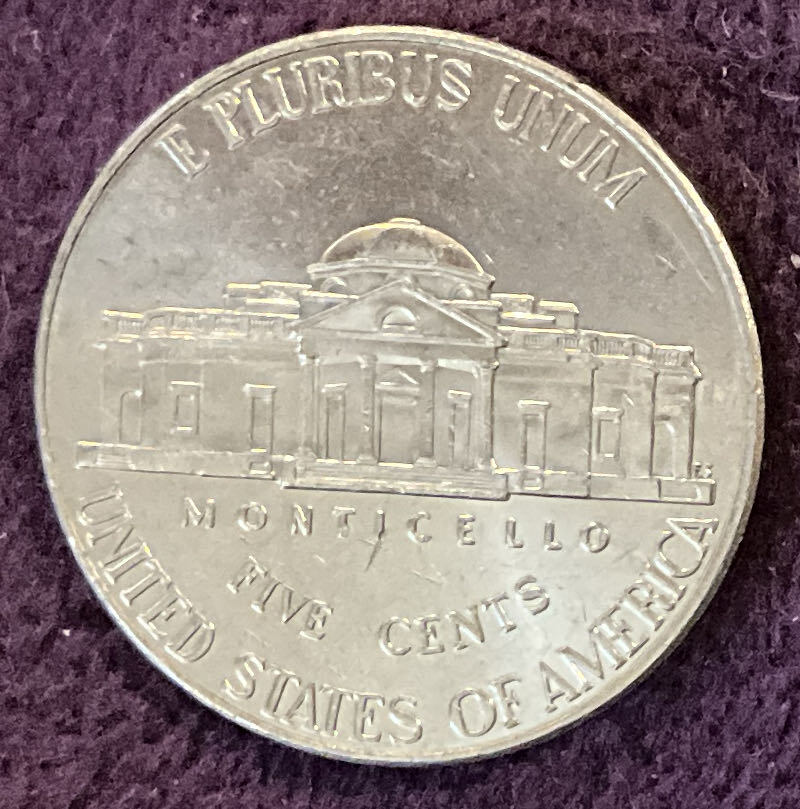 Nickel Jefferson 2019 D 7  coin collectible - Main Image 4