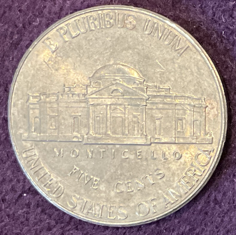 Nickel Jefferson 2019 D 8  coin collectible - Main Image 2