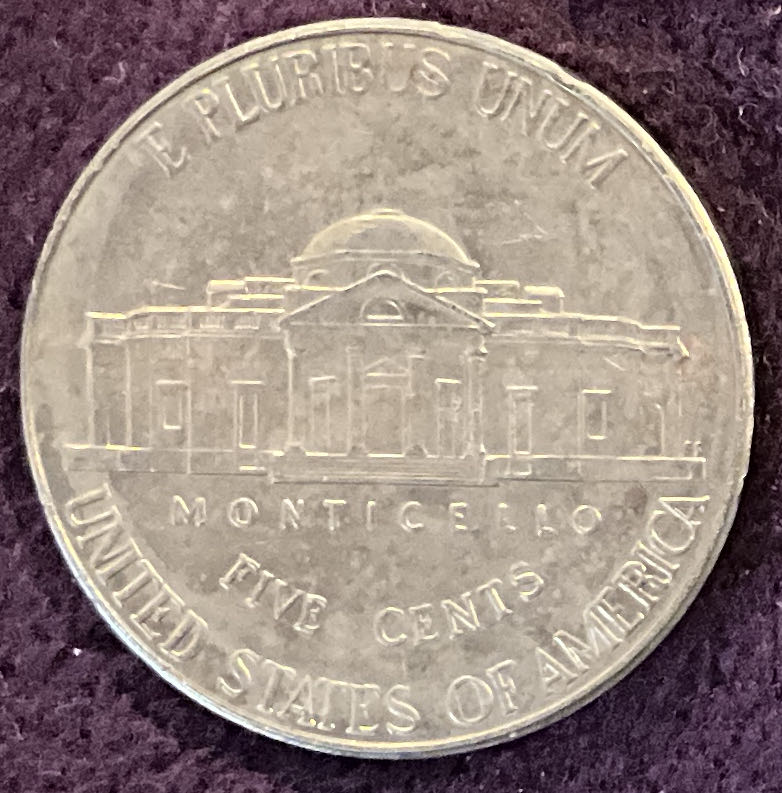 Nickel Jefferson 2019 D 8  coin collectible - Main Image 4