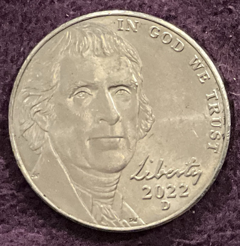 Nickel Jefferson 2022 D 3  coin collectible - Main Image 3
